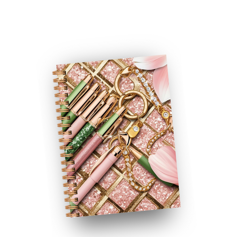Luxury Pink and Green Journal